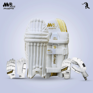 M9 Player Series WHITE Combo Cricket Batting Pads-Gloves